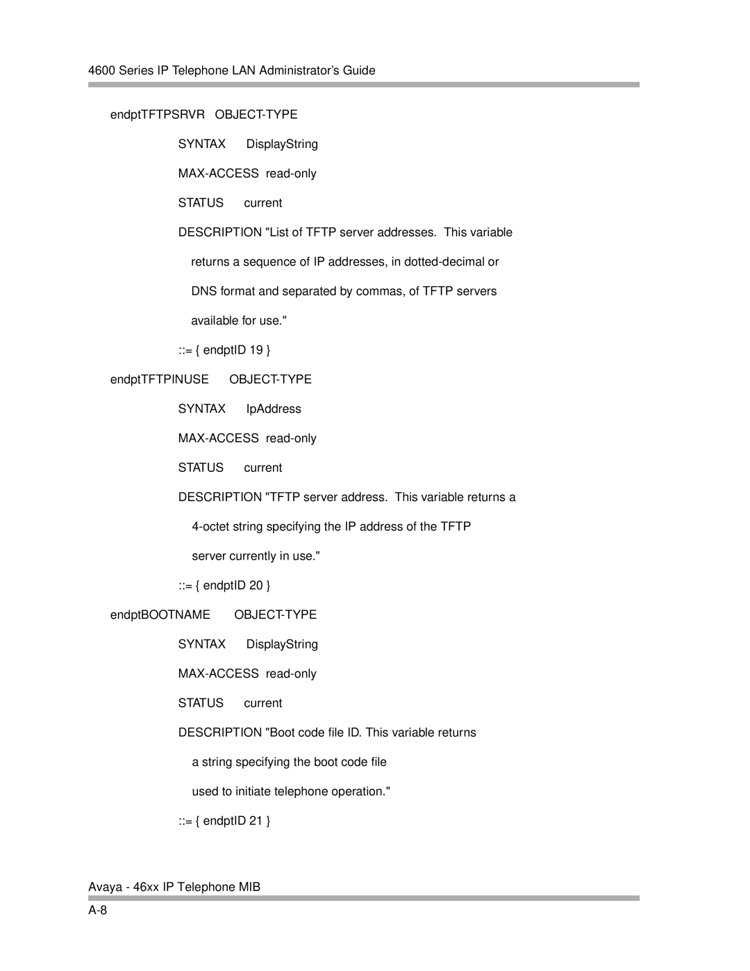 Avaya 4600 Series manual 