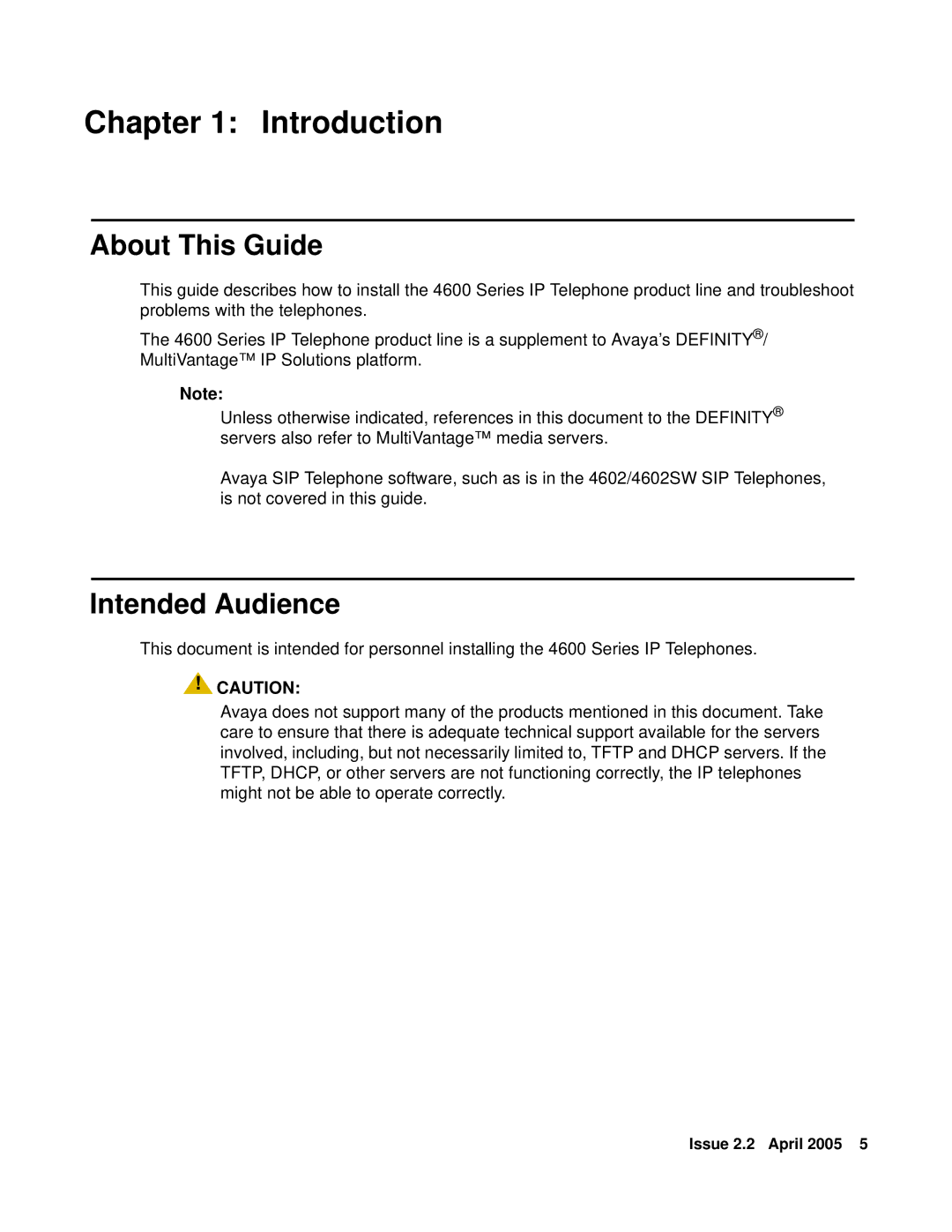 Avaya 4610SW, 4602SW, 4612, 4620SW, 4606, 4601 manual About This Guide, Intended Audience 