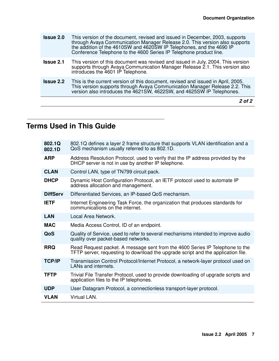 Avaya 4602SW, 4612, 4620SW, 4606, 4601, 4610SW manual Terms Used in This Guide 