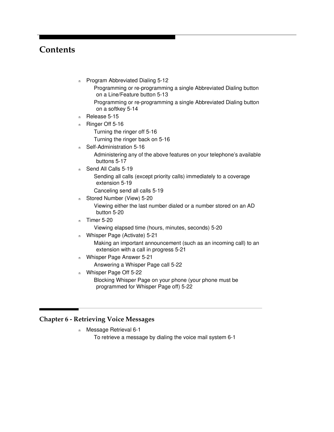 Avaya 4612 manual Retrieving Voice Messages 