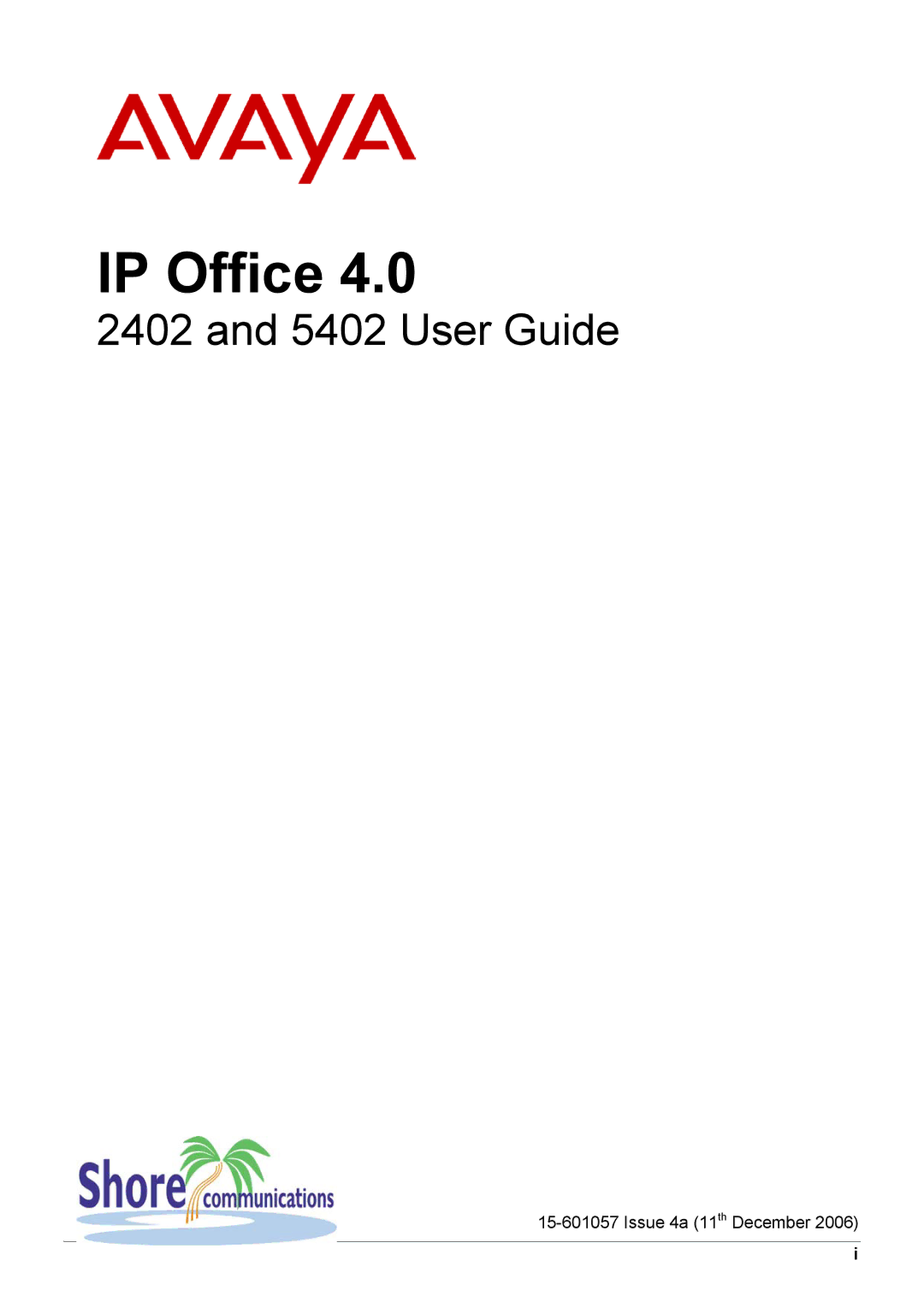 Avaya 2402, 5402 manual IP Office 