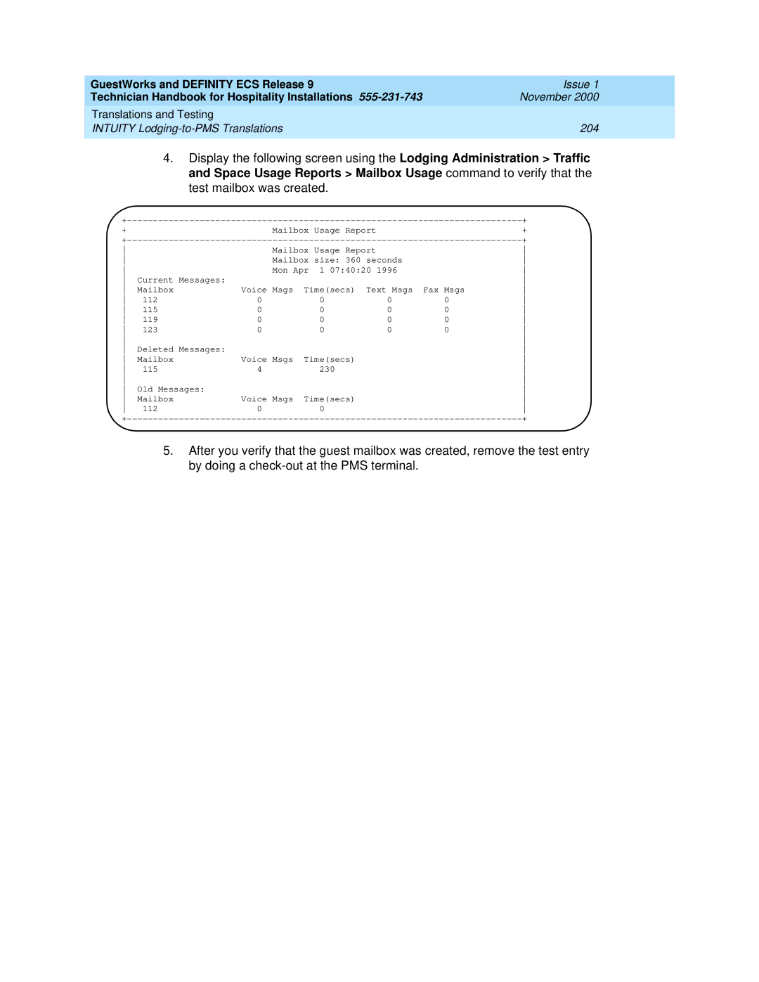 Avaya 555-231-743 manual GuestWorks and Definity ECS Release 