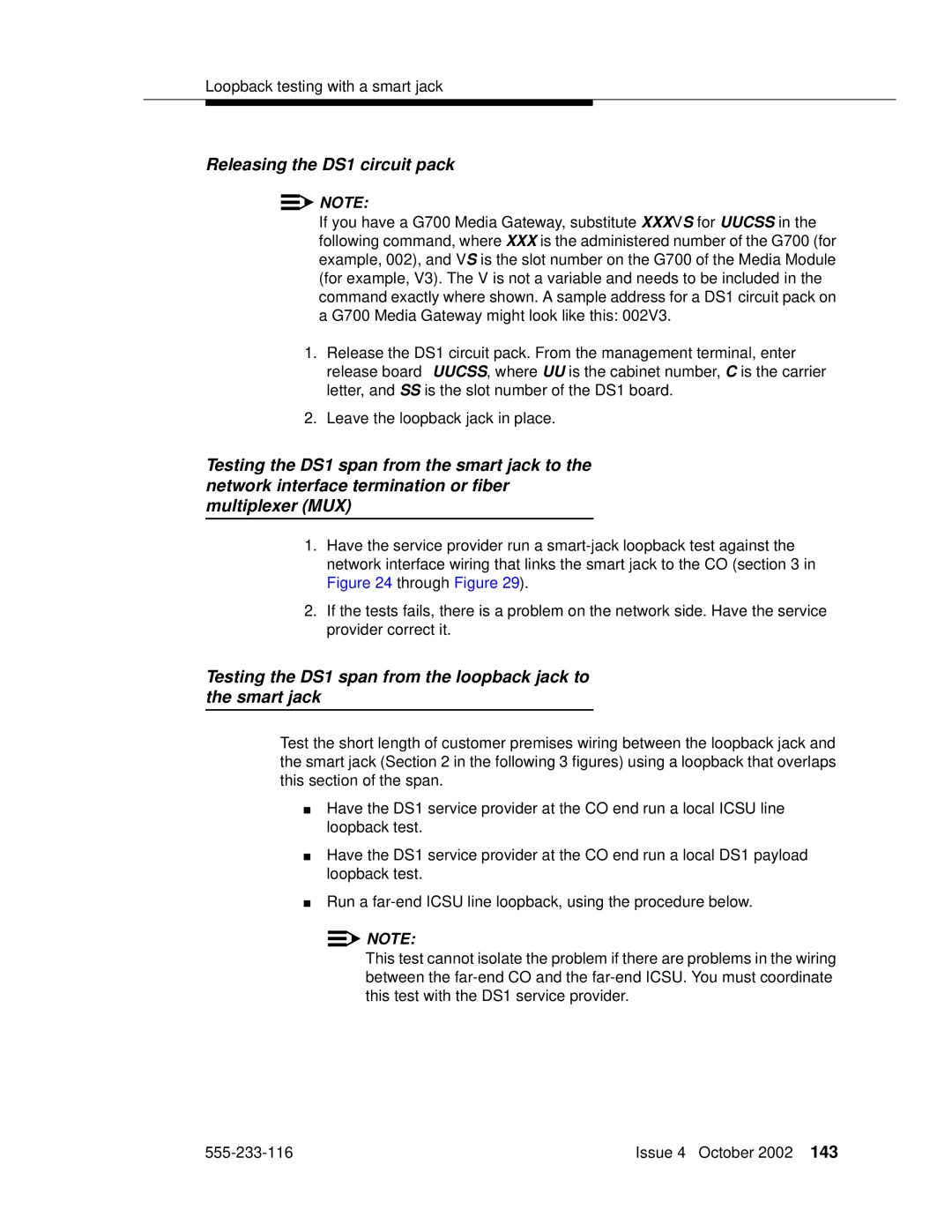 Avaya 555-233-116 manual Releasing the DS1 circuit pack 