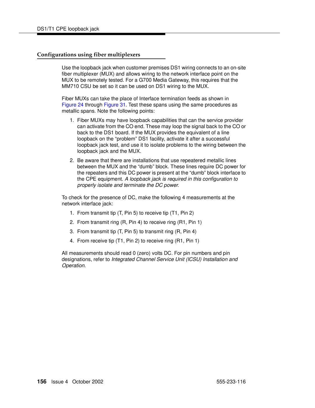 Avaya 555-233-116 manual Configurations using fiber multiplexers 