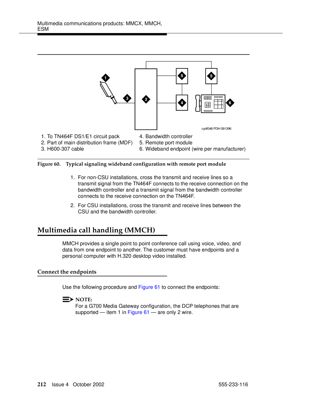 Avaya 555-233-116 manual Multimedia call handling Mmch, Connect the endpoints 