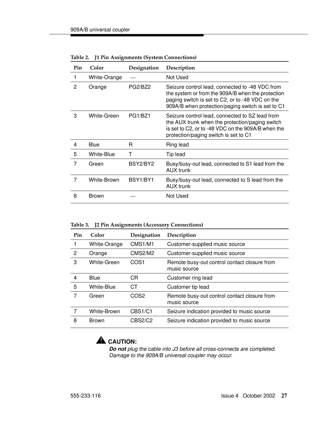 Avaya 555-233-116 manual BSY2/BY2 