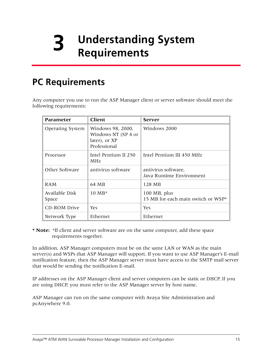 Avaya 555-233-223 manual 46IUYMVIQIRXW, Parameter Client Server 