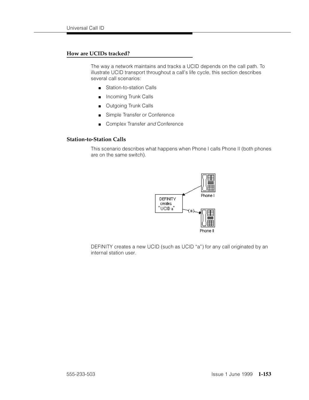 Avaya 555-233-503 manual How are UCIDs tracked?, Station-to-Station Calls 