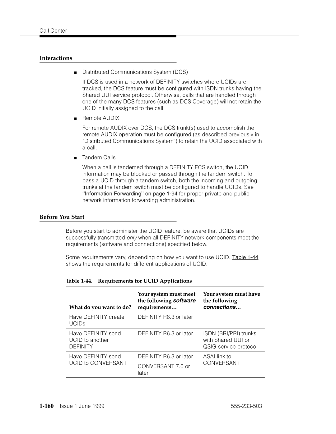 Avaya 555-233-503 manual Connections …, 160’’¤F˜s˜¤mF˜snnn˜ 