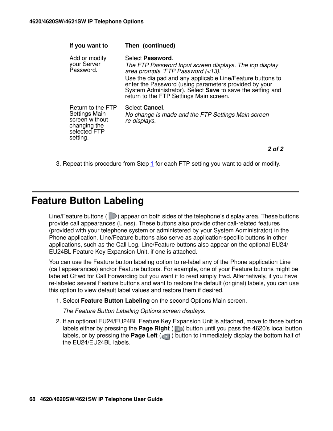 Avaya 555-233-781 manual Feature Button Labeling 