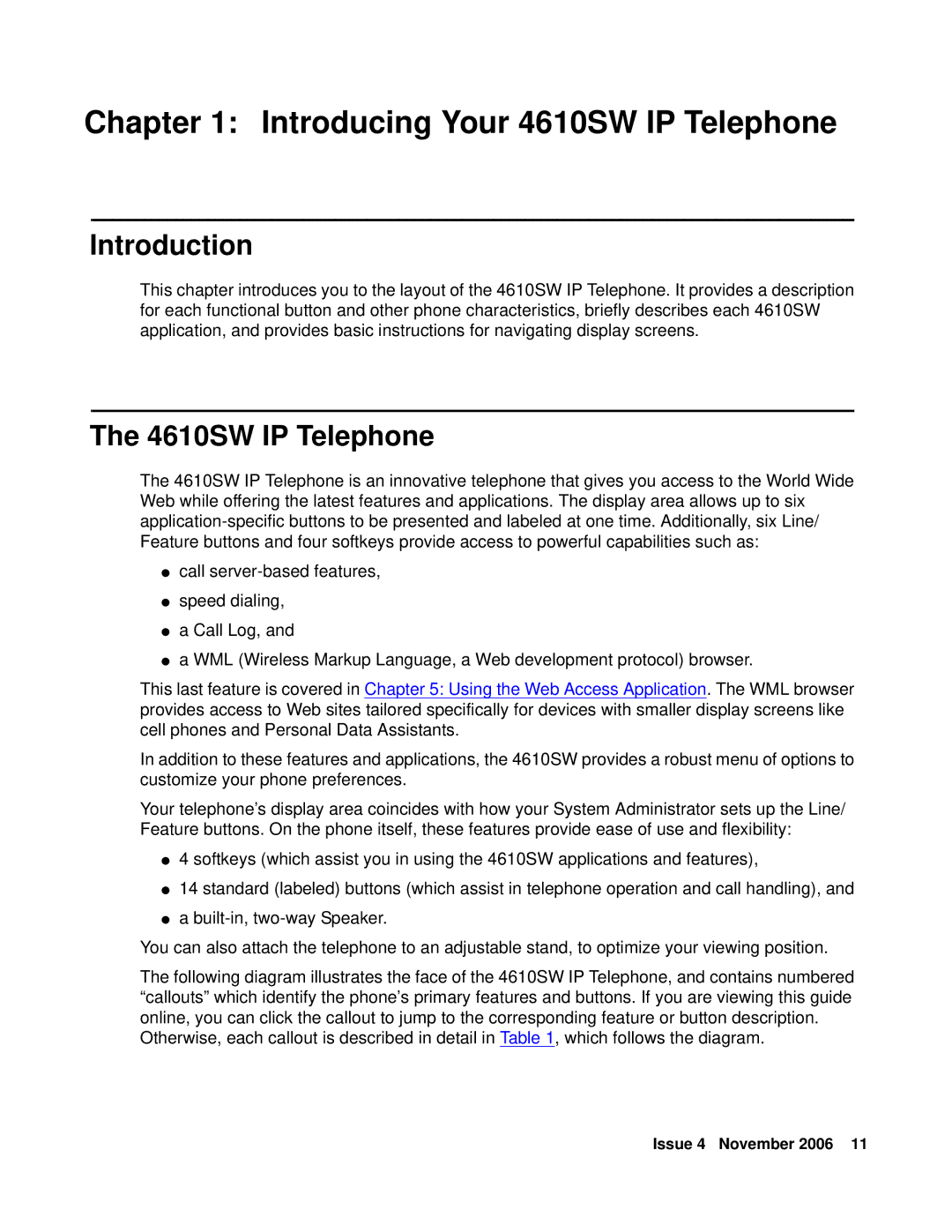 Avaya 555-233-784 manual Introducing Your 4610SW IP Telephone, Introduction 