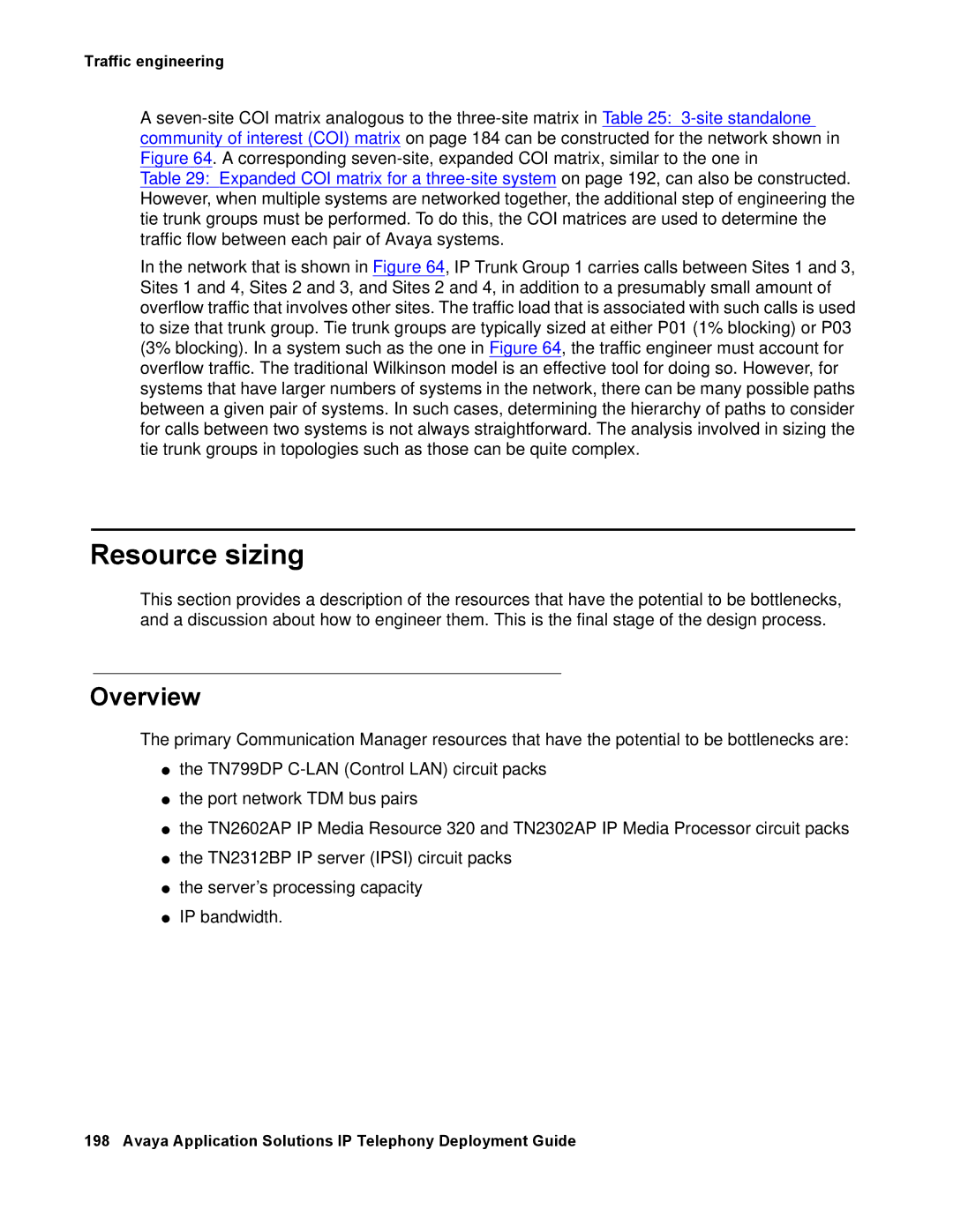 Avaya 555-245-600 manual Resource sizing, Overview 