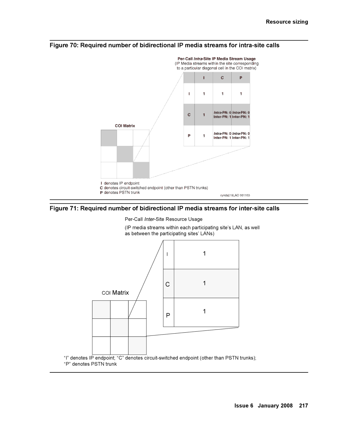 Avaya 555-245-600 manual COI Matrix 