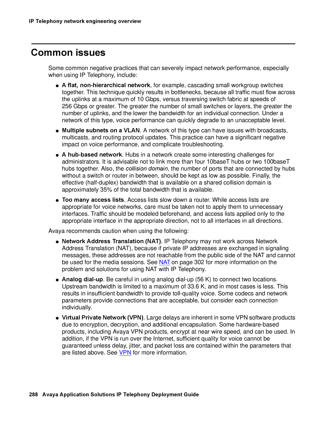 Avaya 555-245-600 manual Common issues 