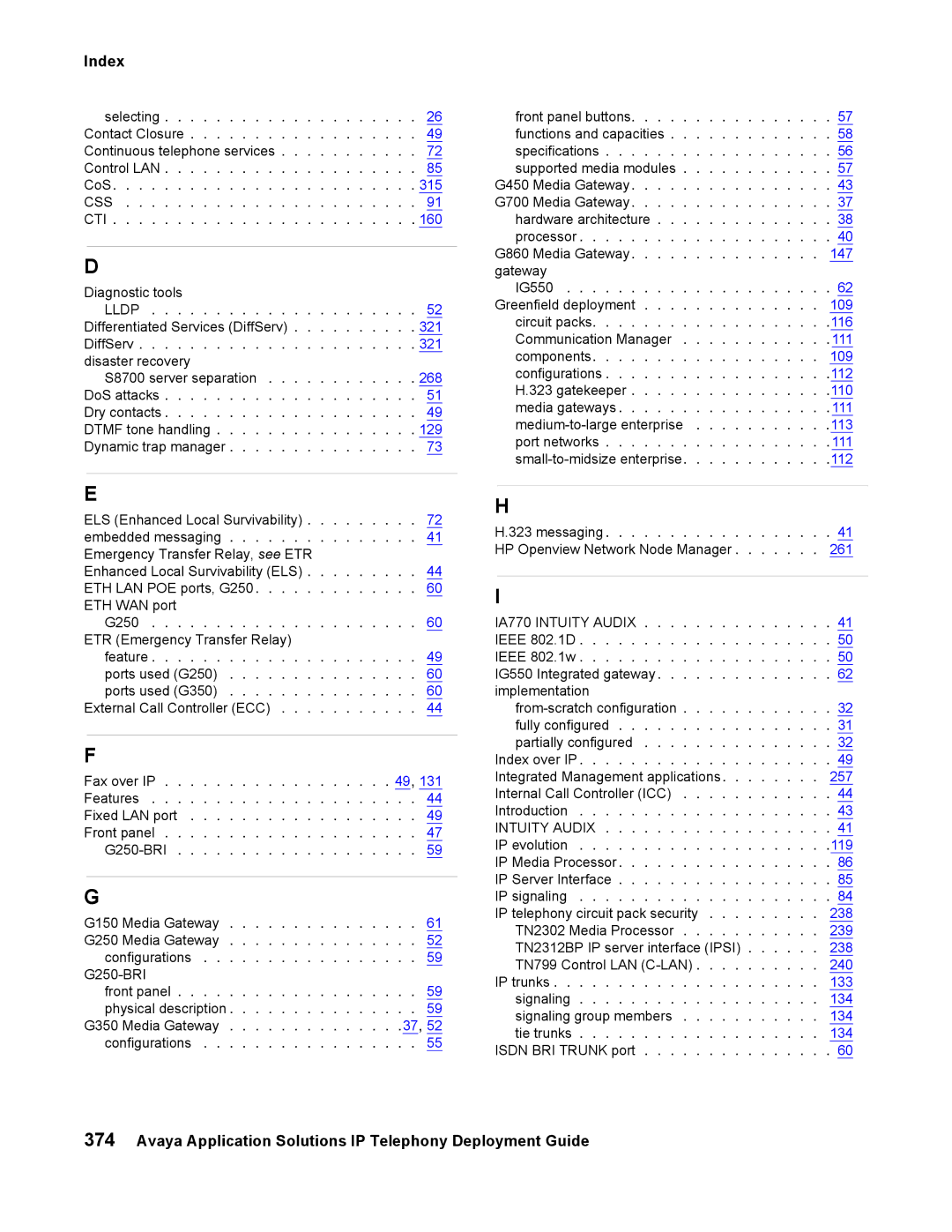 Avaya 555-245-600 manual Css 