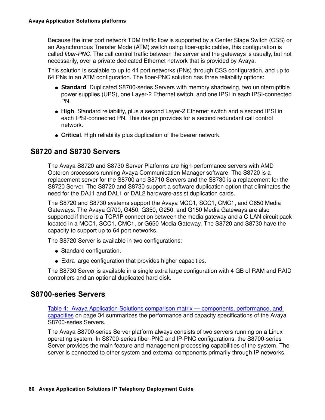 Avaya 555-245-600 manual S8720 and S8730 Servers, S8700-series Servers 