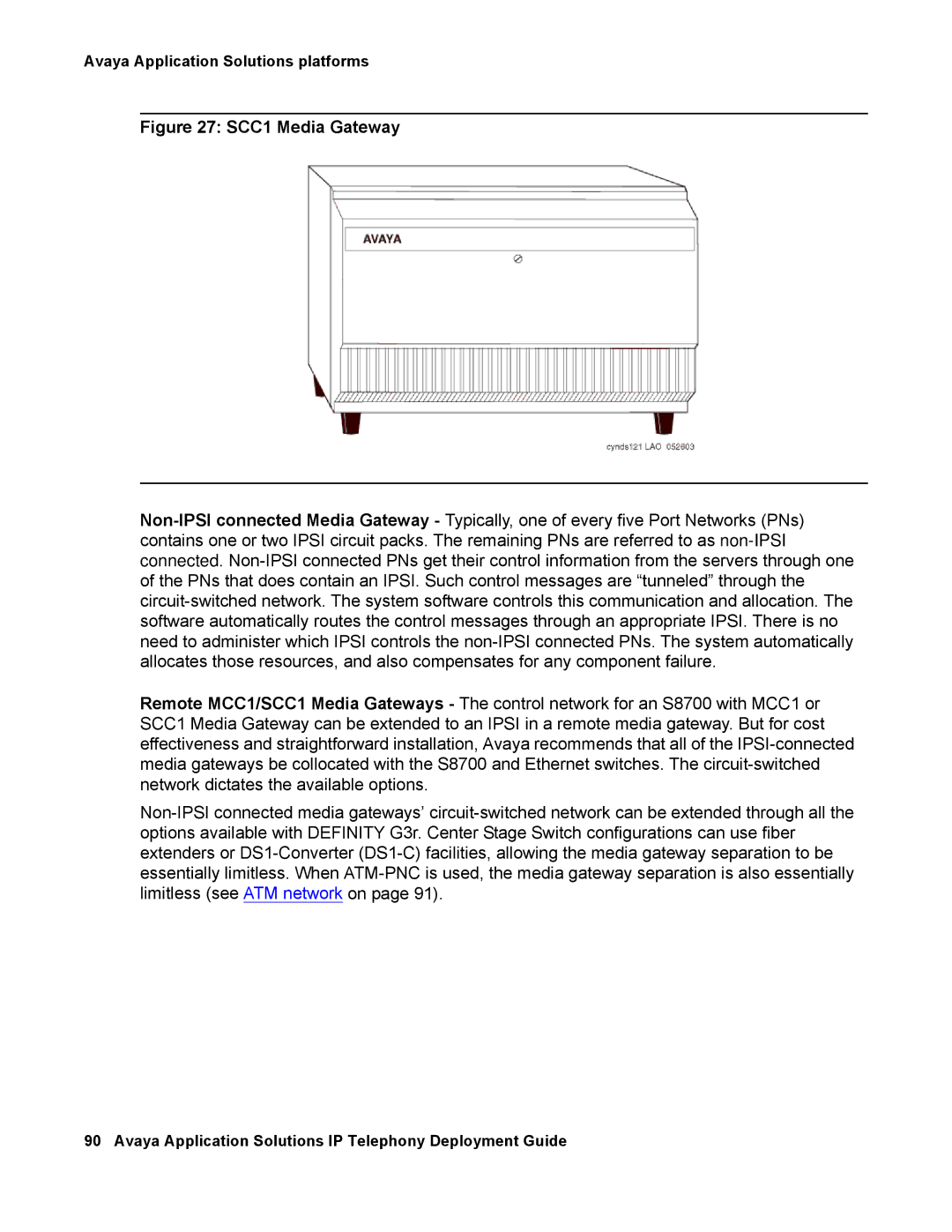 Avaya 555-245-600 manual SCC1 Media Gateway 