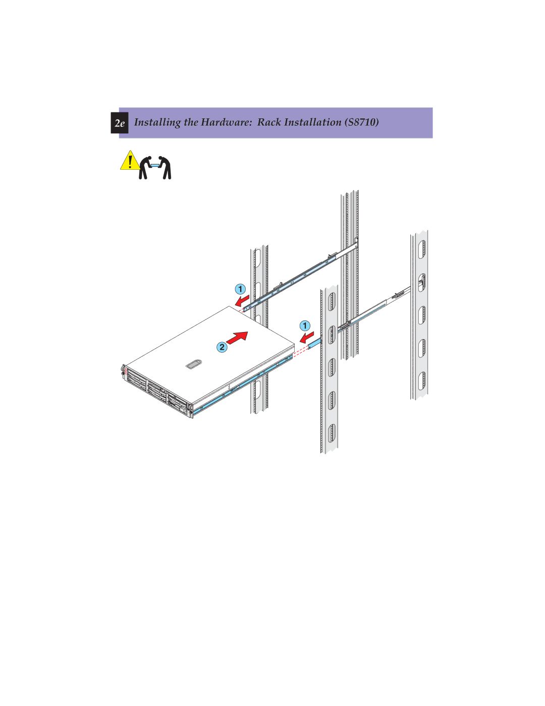 Avaya 555-245-703 quick start 2e Installing the Hardware Rack Installation S8710 