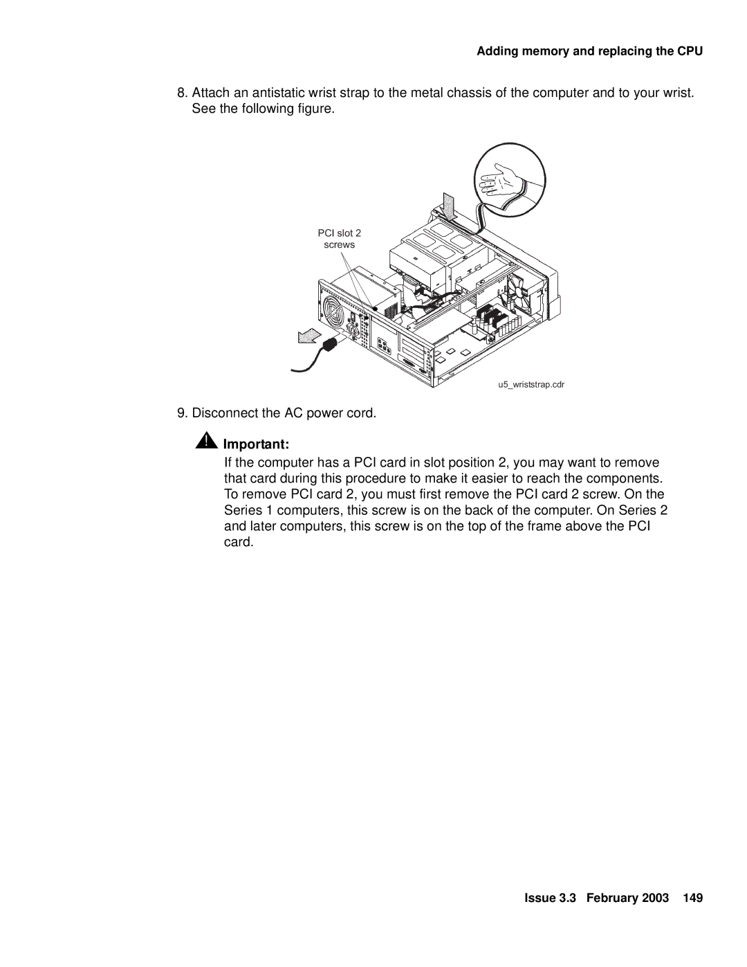 Avaya 585-215-871 manual PCI slot Screws 