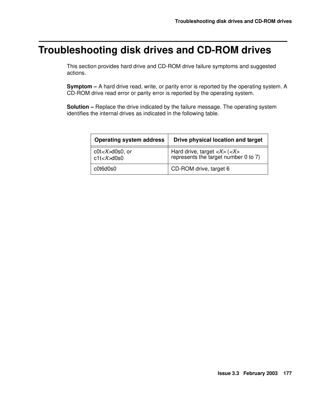 Avaya 585-215-871 manual Troubleshooting disk drives and CD-ROM drives 