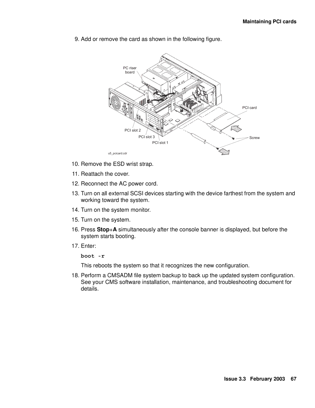 Avaya 585-215-871 manual Add or remove the card as shown in the following figure 