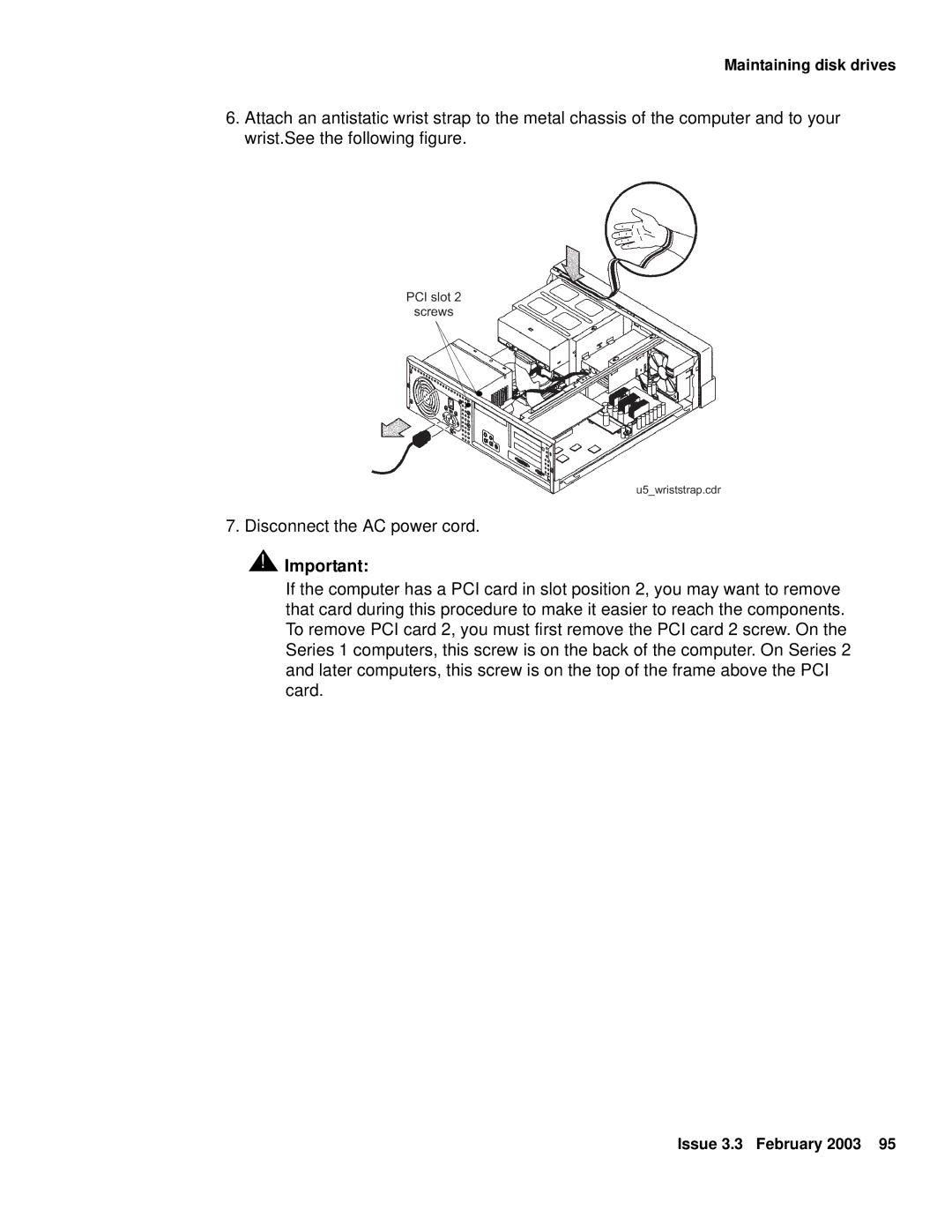 Avaya 585-215-871 manual PCI slot Screws 