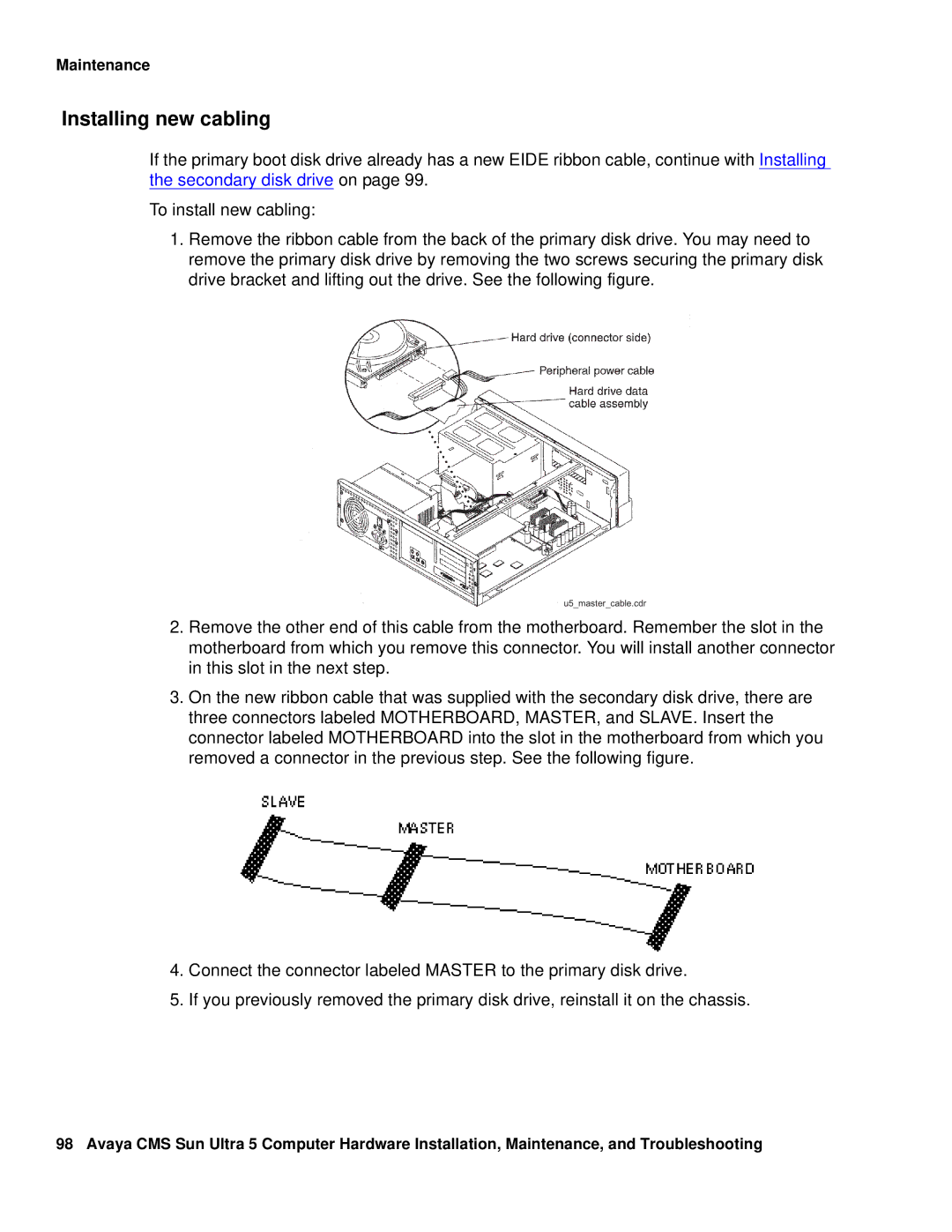 Avaya 585-215-871 manual Installing new cabling 