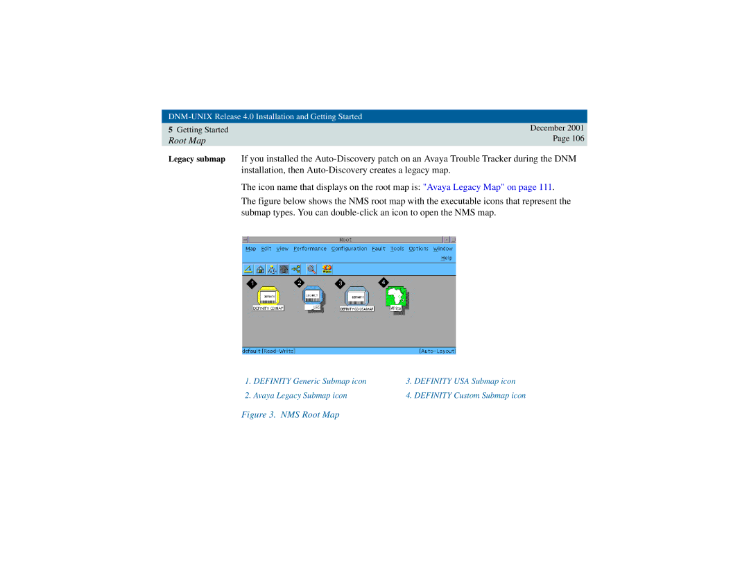 Avaya 585-229-770 manual NMS Root Map 