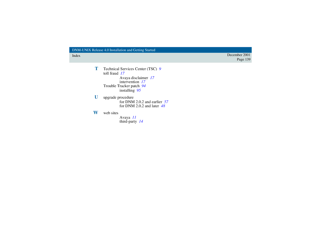 Avaya 585-229-770 manual DNM-UNIX Release 4.0 Installation and Getting Started 