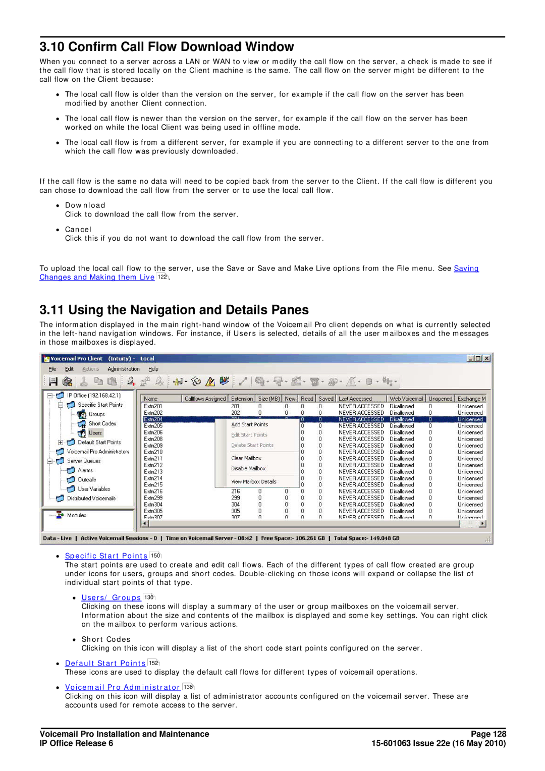 Avaya 6 Confirm Call Flow Download Window, Using the Navigation and Details Panes, ∙ Download, ∙ Cancel, ∙ Short Codes 