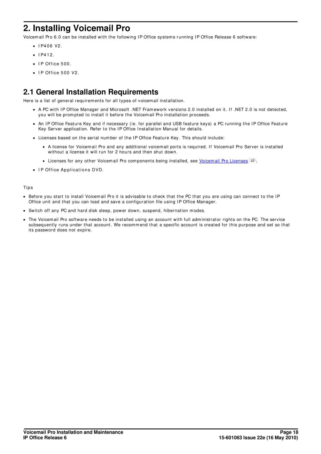 Avaya General Installation Requirements, ∙ IP406 ∙ IP412 ∙ IP Office ∙ IP Office 500, ∙ IP Office Applications DVD Tips 