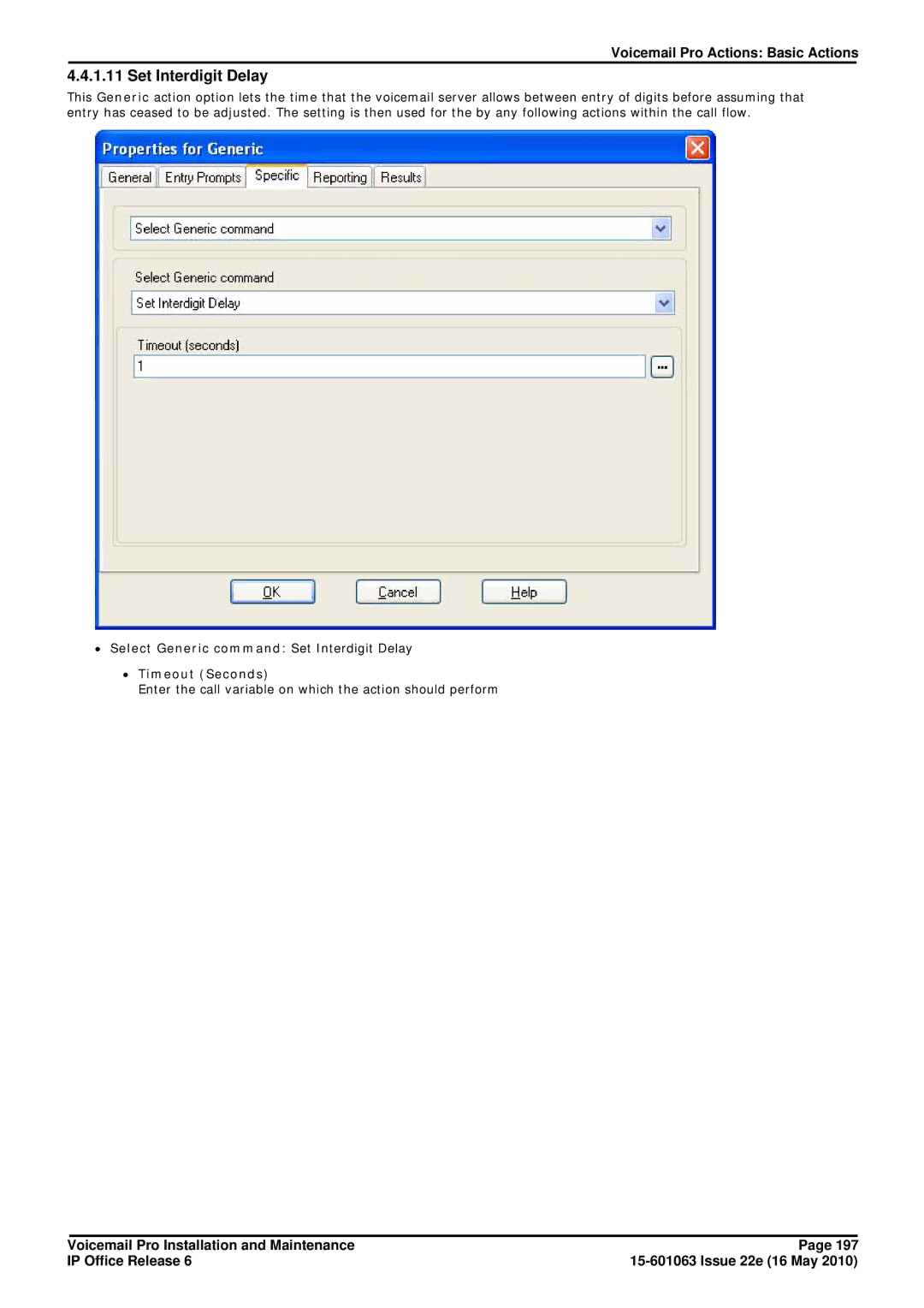 Avaya 6 manual Set Interdigit Delay 