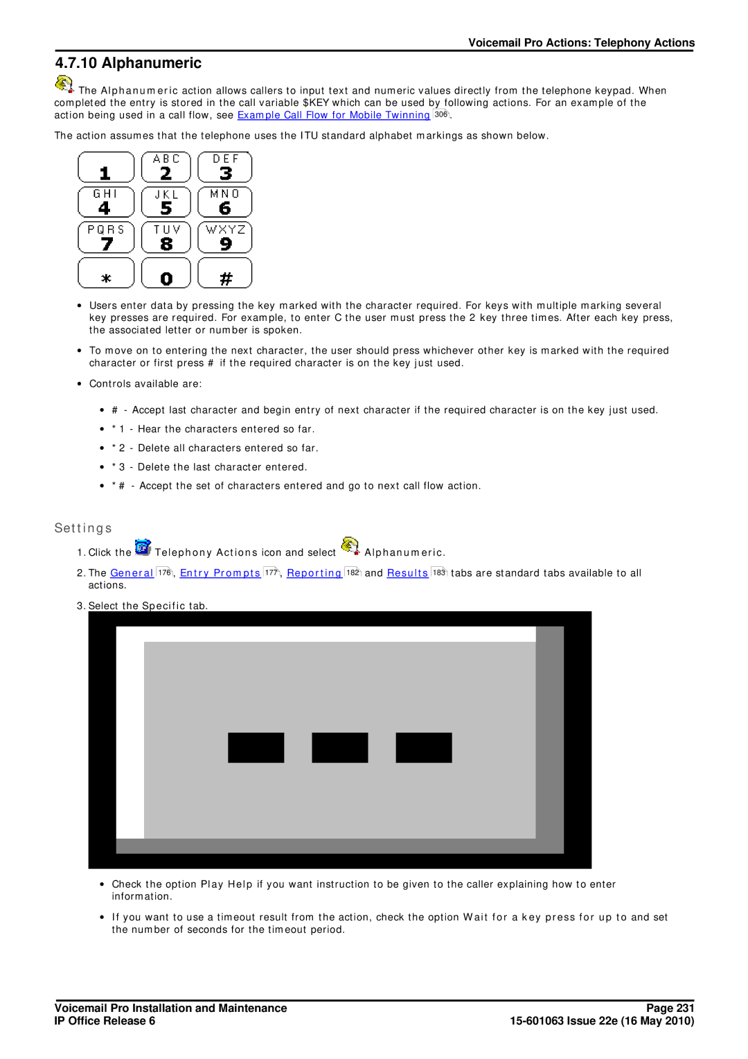 Avaya 6 manual Click the Telephony Actions icon and select Alphanumeric 