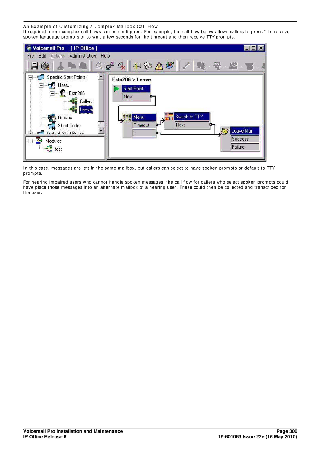 Avaya 6 manual An Example of Customizing a Complex Mailbox Call Flow 