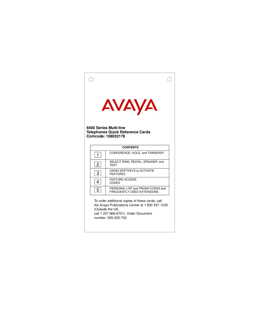 Avaya 6400 Series manual Series Multi-line 