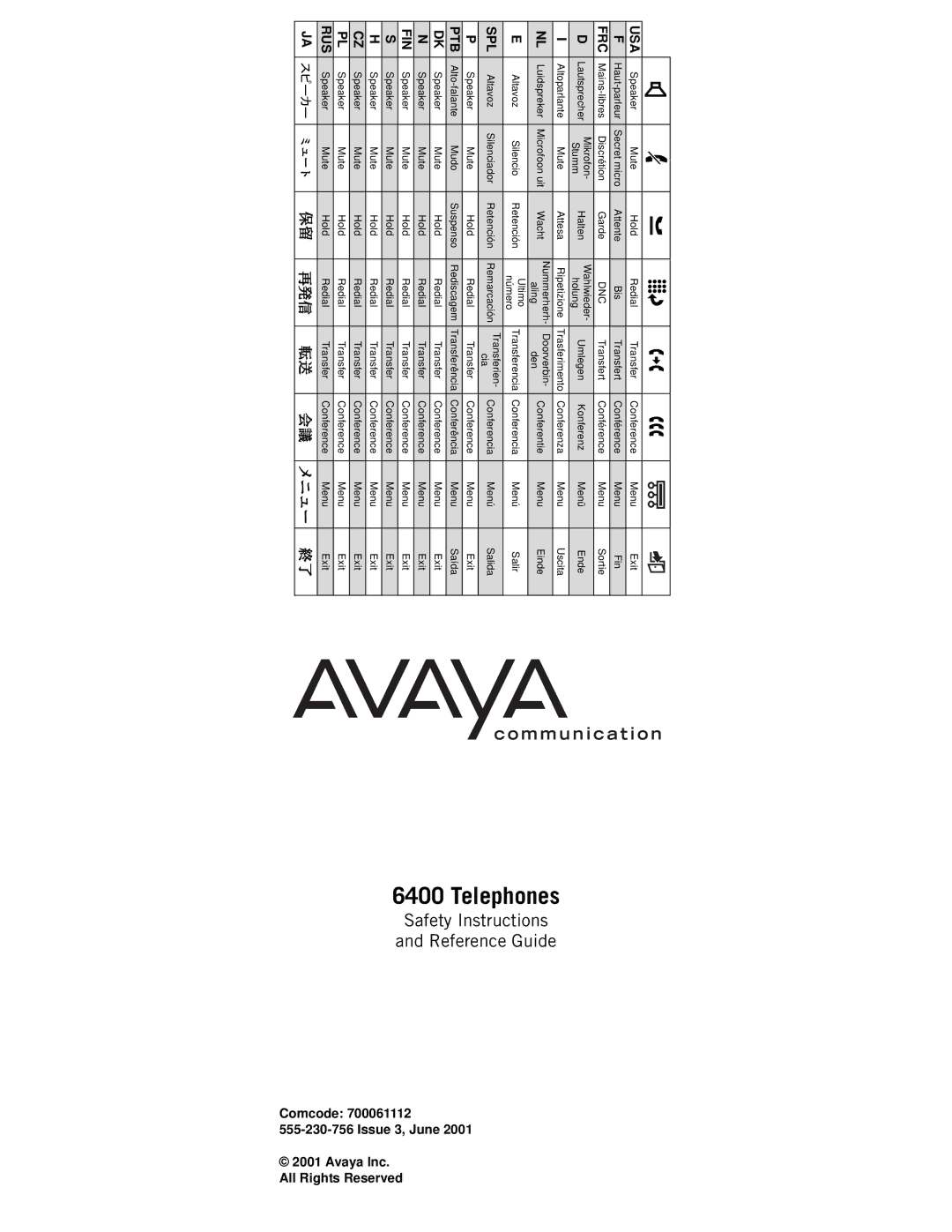 Avaya 6400 manual Rus 