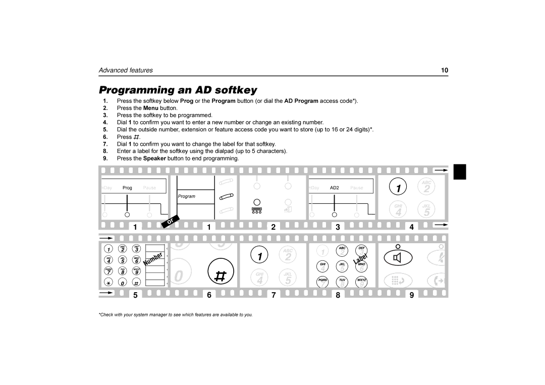 Avaya 6408, 6416, 6424 user manual ÂžÂ@ŠšÌ@šÌÌÅžxÎkà, 3UHVVWKH0HQXEXWWRQ 3UHVVWKHVRIWNH\WREHSURJUDPPHG 