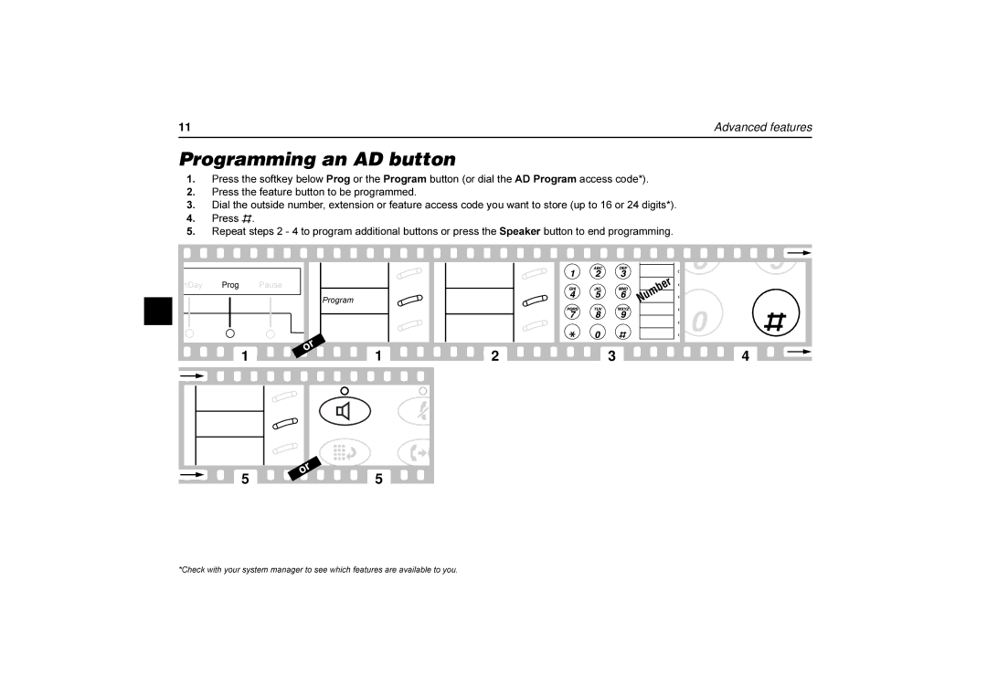 Avaya 6416, 6424, 6408 user manual ÂžÂ@ŠšÌ@šÌÌN×ÎÎžš, 3UHVVWKHIHDWXUHEXWWRQW Ehsurjudpphg 