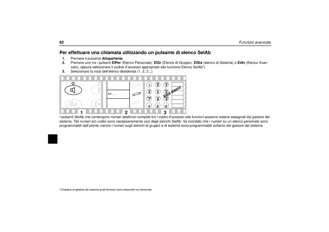 Avaya 6408, 6416, 6424 user manual Funzioni avanzate 