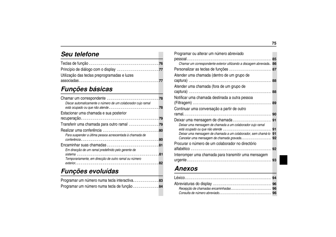 Avaya 6416, 6424, 6408 user manual Seu telefone 