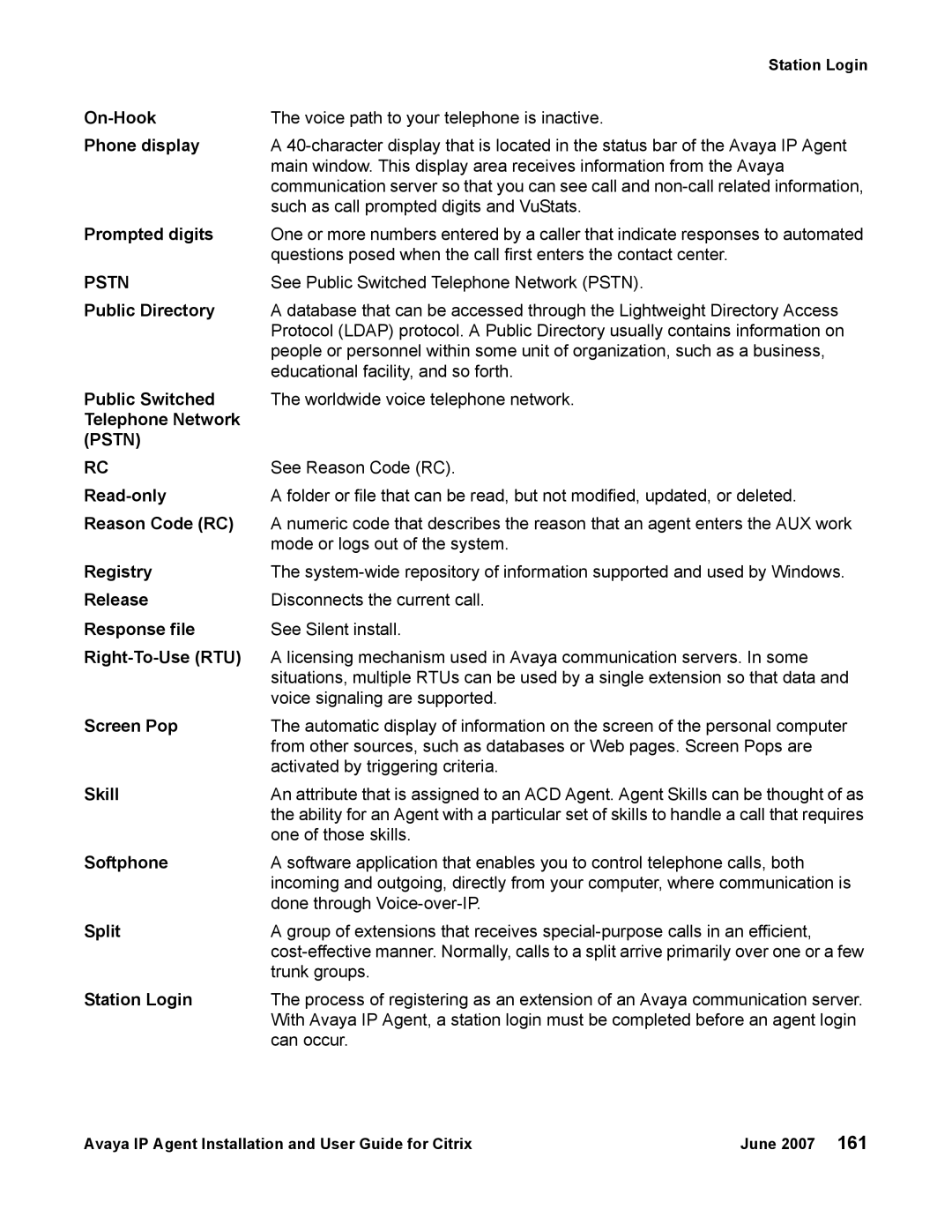 Avaya 7 manual On-Hook Phone display Prompted digits, Pstn 