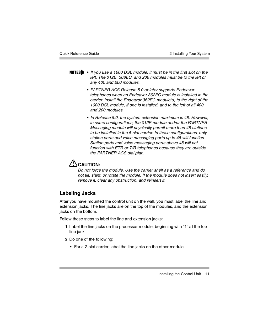 Avaya 700217243 manual Labeling Jacks 