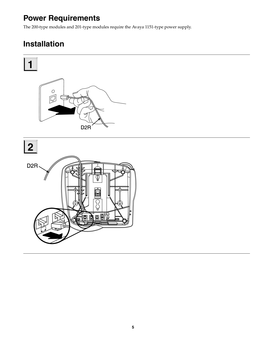 Avaya 700230253 important safety instructions Power Requirements 