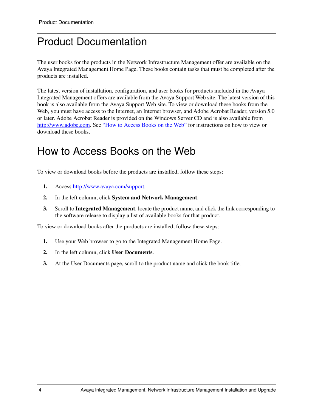 Avaya 700287337, 555-233-167 manual Product Documentation, How to Access Books on the Web 