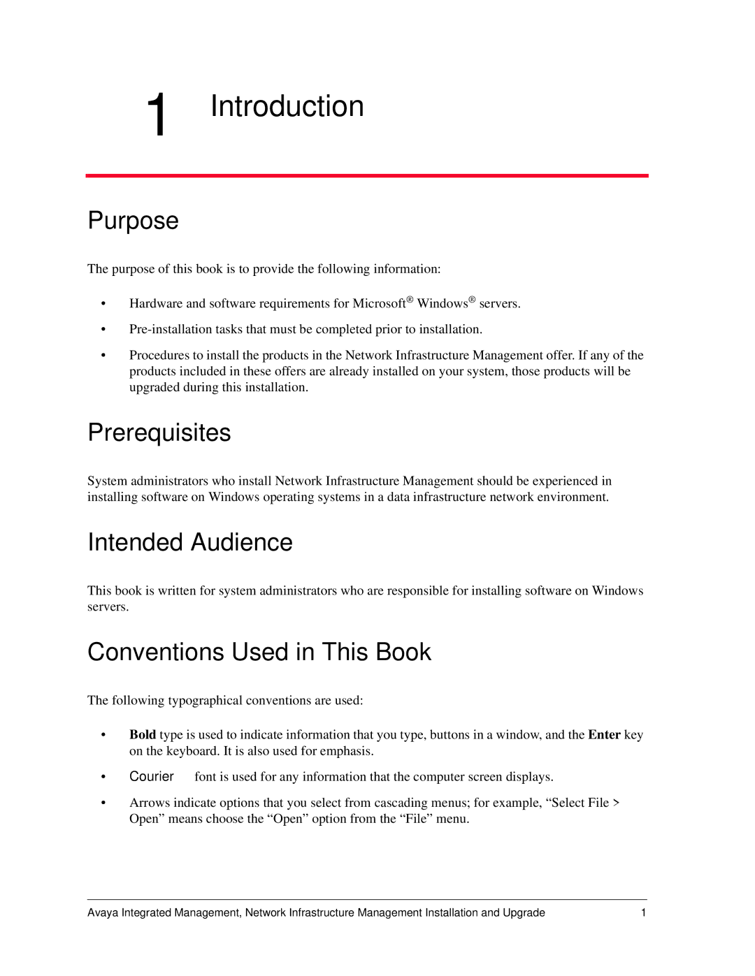 Avaya 555-233-167, 700287337 manual Purpose, Prerequisites, Intended Audience, Conventions Used in This Book 