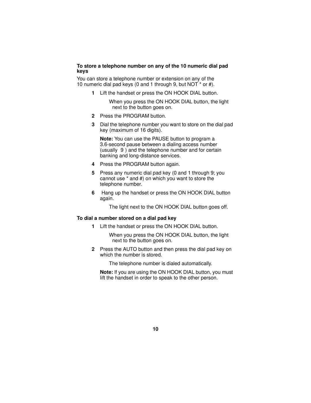 Avaya 9103 manual To dial a number stored on a dial pad key 