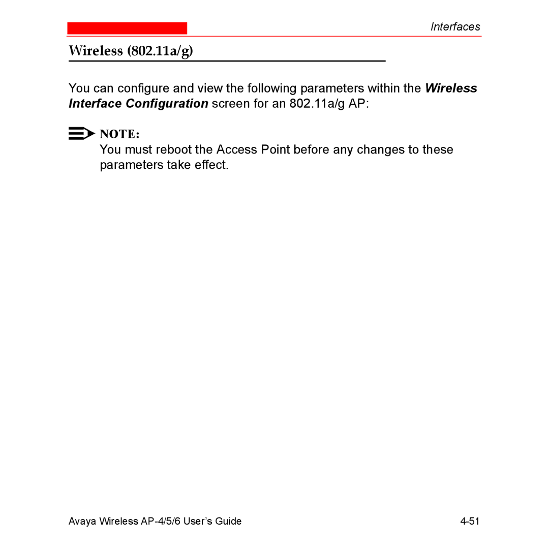 Avaya AP-5, AP-4, AP-6 manual Wireless 802.11a/g 