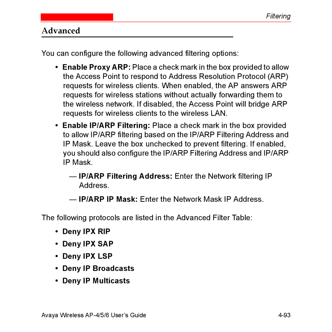 Avaya AP-5, AP-4, AP-6 manual Advanced 