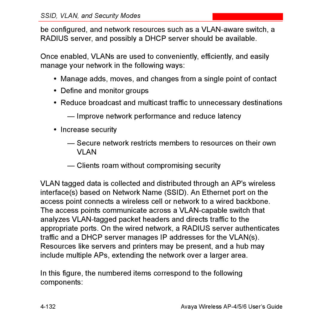 Avaya AP-5, AP-4, AP-6 manual Vlan 