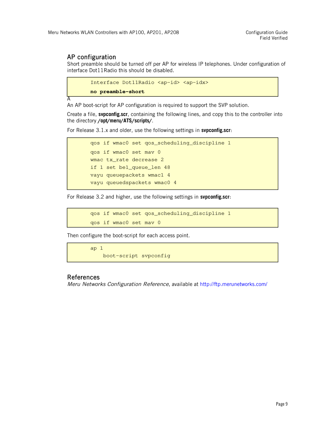 Avaya AP100, AP208, AP201 specifications AP configuration, References 